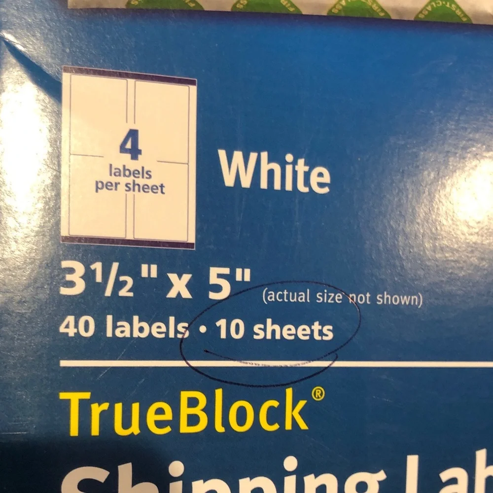 Avery White Shipping Labels Bundle
